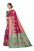 Jacquard Embellished Saree for Women 