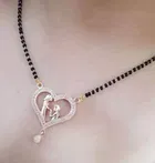 Brass Mangalsutra With Earrings For Women 