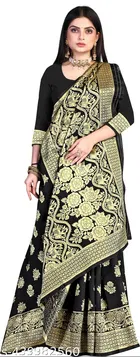 Art Silk Zari Woven Saree for Women 