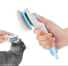 Plastic Slicker Grooming Brush for Pet (Blue & White)