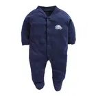 Hosiery Cotton Printed Rompers for Kids, Multicolor, Pack of 3 