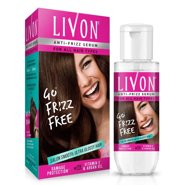 लिवॉन सीरम फ्रिज़-फ्री स्मूद हेयर विद आर्गन ऑइल एवं विटामिन E 20 ml