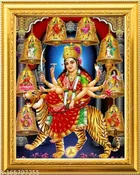 Laxmi Ganesh Idols Wall Photo Frame 