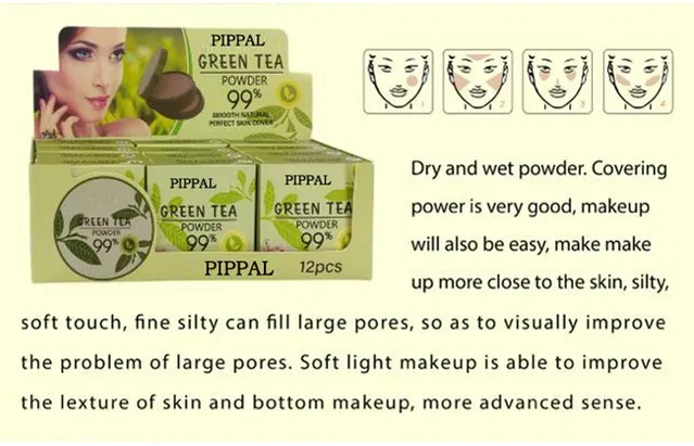 Pippal Green Tea Powder Compact (20 g)