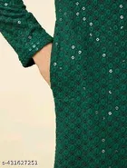 High-Low Mandarin Neck Kurta for Men 