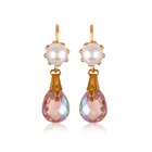 Brass Drop Earrings for Women 