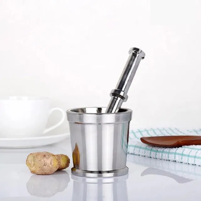 Stainless Steel Mortar and Pestle, Pack of 1