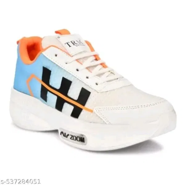 Sports Shoes for Men, White & Blue (8)