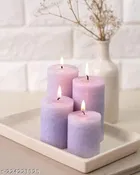 Scented Pillar Shaped Candles 