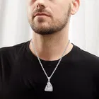 Silver Plated Sai Baba Pendant with Chain for Men & Women 