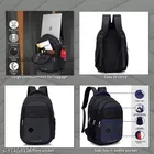 Polyester Backpack for Men & Women, Black