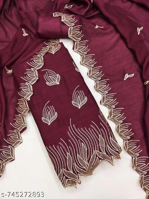 Embroidered Punjabi/All Over Suits for Women (Multicolor, 6.05 meter (M)