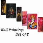 MDF 2 Pcs Designer Wall Painting for Home & Office 