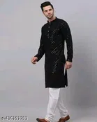 Embellished Regular Kurta for Men 
