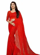 Net Floral Saree for Women 