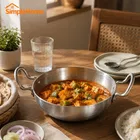 SimpleHome Aluminium Kadhai With Induction Base -1300 ml 20cm