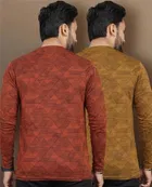 Printed Round Neck Polyester T-Shirts 