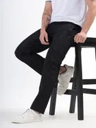 Cotton Blend Regular Fit Track Pants for Men 