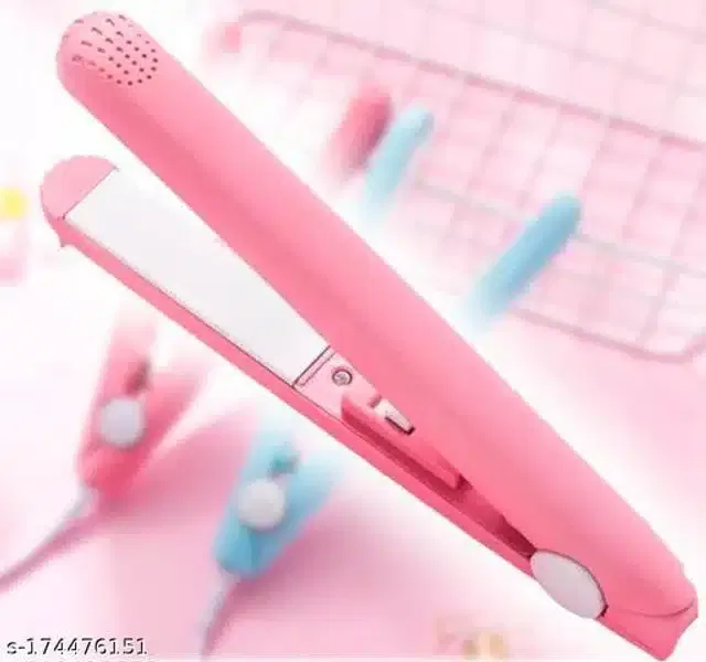 Plastic Hair Straightener (Pink, 1000 W)