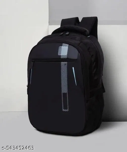 Polyester Backpack for Men & Women, Black