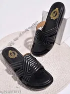 Shoetopia Black Sandals 