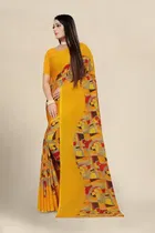 SVB जॉर्जेट साड़ी विद ब्लाउज फॉर विमेंस 