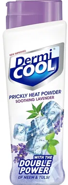 Dermi Cool Prickly Heat Powder Lavender 150 g + Free Dermi Cool Prickly Heat Powder Lavender 50 g