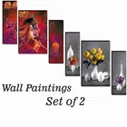 MDF 2 Pcs Designer Wall Painting for Home & Office 