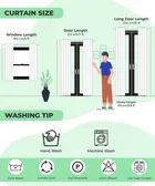 Sheer Plain Yellow Door Curtain 7ft Pack of 1