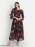 Red and Colour Dress for Women 