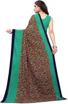 Georgette Printed Saree for Women 
