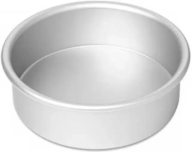 Aluminium Cake Mould Pan (Silver)