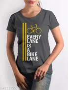 Cotton Round Neck Printed T-Shirt for Women 