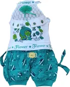 Cotton Blend Top & Bottom for Girls 