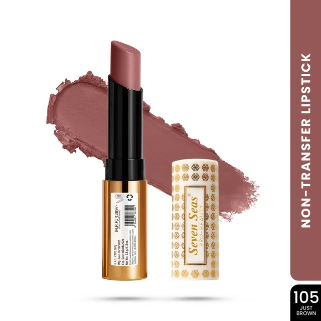 Seven Seas Lipstick for Women, Nude Plum (3.5g)