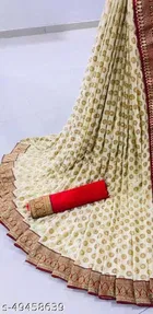 Lycra Blend Printed Saree for Women 