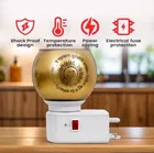 Glass Kapoor Dani, Electric Camphor Diffuser Ganesh Ji Om Electic Camphor Burne, |Multipurpose Incense Aroma Dhoop Dani|Camphor Burner Diffuser|Electrical Night Lamp for Office, Home