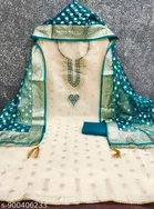 Chanderi Silk Embroidered Punjabi/All Over Suits for Women 