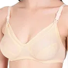 Cotton Blend Solid Non Padded Feeding Bra for Women 