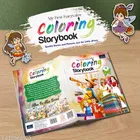 Fairytales Coloring Storybooks Set of 2 Parts 3 and 4 Snow White and The Pied Piper Fun Coloring Reading Book for Kids Toddlers Preschoolers Early Learning Activity Story Book Birthday Gift Brain Development Homeschooling Nursery KG