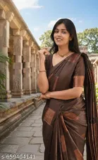 Kanjeevaram Silk Party Saree for Women 