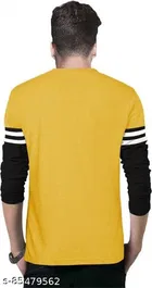 Regular fit Solid Men's Round Neck Full Sleeve T-Shirt 