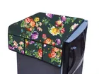 Knit Printed Fridge Top Cover with Side Pockets 