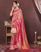 Banarasi Silk Zari Woven Saree for Women 