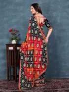 Georgette Printed Saree for Women 