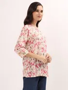 Womens Ikkat Print Short Kurti 