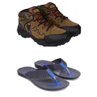 Combo of Casual Shoes with Flipflops for Men 