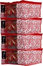 Non Woven Printed Saree Cover (Multicolor, Pack of 4)