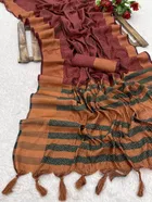 Jacquard Printed Saree for Women 