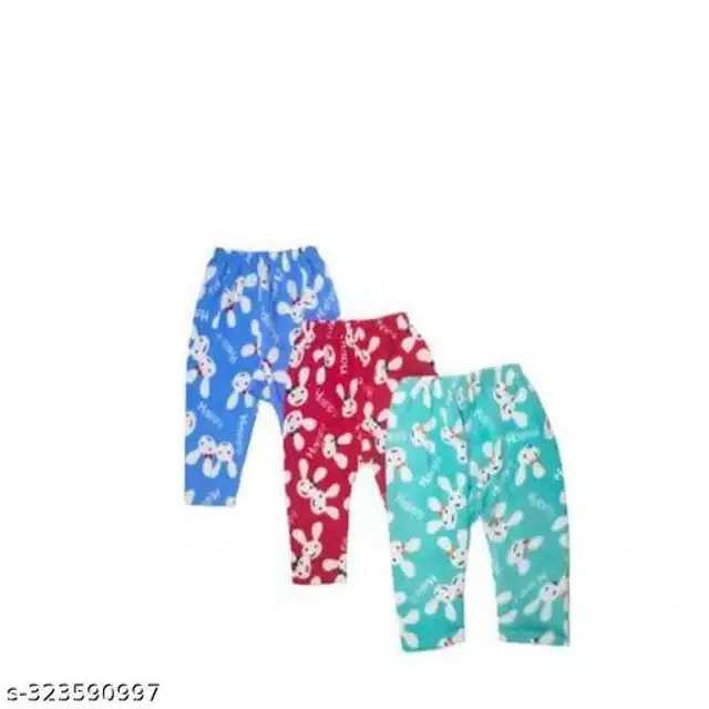 Woolen Pyjama for Kids (Multicolor, 12-18 Months) (Pack of 3)